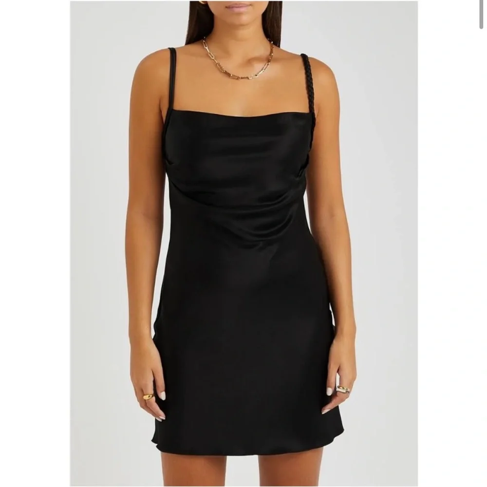 NEW Nanushka Merva Satin Slip Dress - Picture 3 of 8